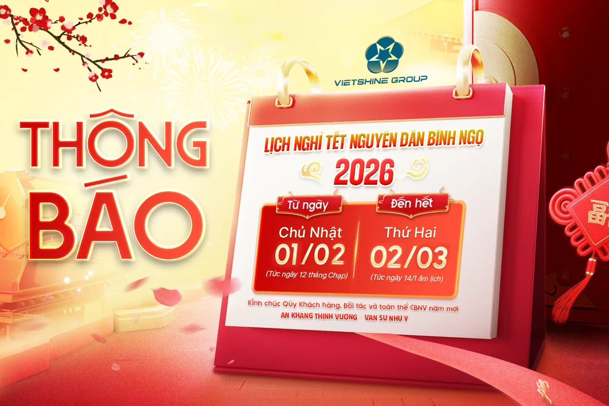 Thông báo nghỉ Tết Nguyên Đán Bính Ngọ 2026