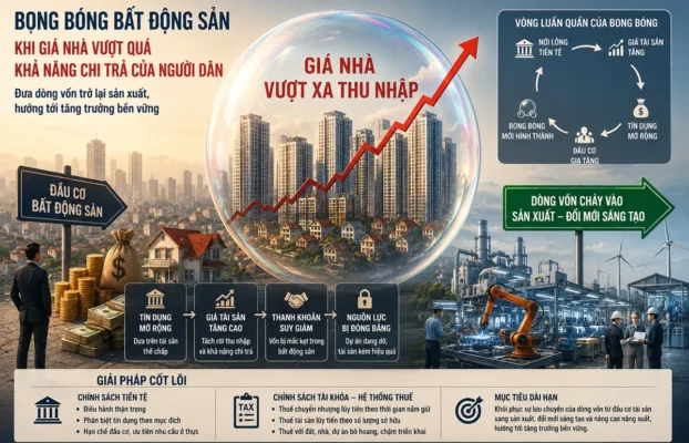 Bong bóng bất động sản: Khi giá nhà vượt quá khả năng chi trả của người dân
