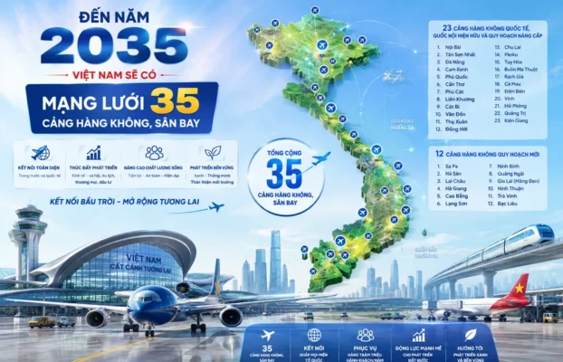 Việt Nam hướng tới mạng lưới 35 sân bay, cảng hàng không vào năm 2035