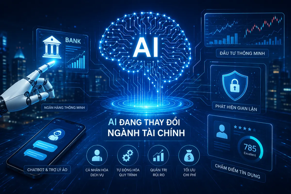 AI đang thay đổi ngành tài chính như thế nào? Cuộc cách mạng công nghệ định hình tương lai ngân hàng và đầu tư