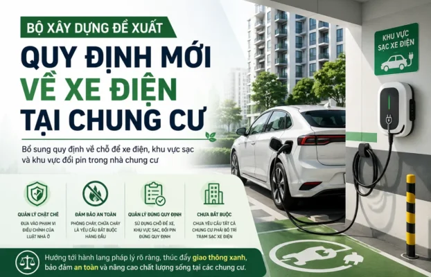 Bộ Xây dựng đề xuất quy định mới về xe điện tại chung cư